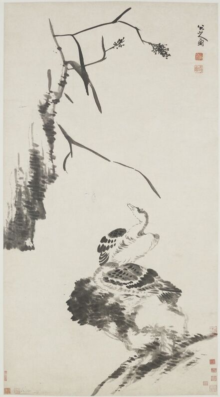 Bada Shanren (Zhu Da) 八大山人 (朱耷), ‘Two Geese’, Qing dynasty-ca. 1700