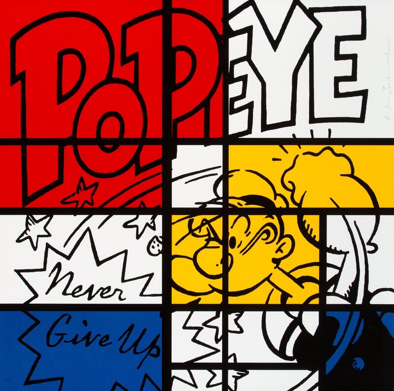 Mr. Brainwash, ‘Pop Eye (Mondrian)’, 2019, Print, Screenprint in colors on Archival Art paper, Heritage Auctions