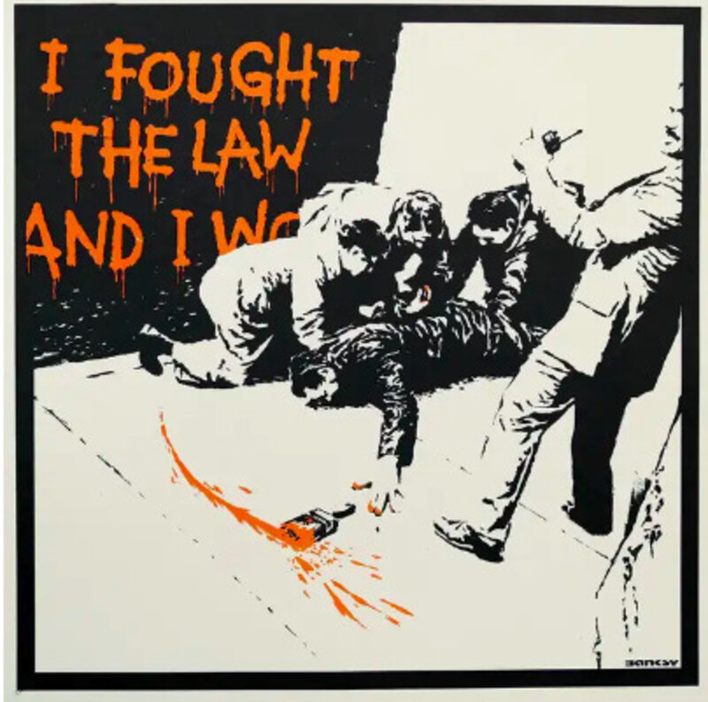 Banksy, ‘I Fought The Law’, 2004, Print, Screenprint, Red Eight Gallery