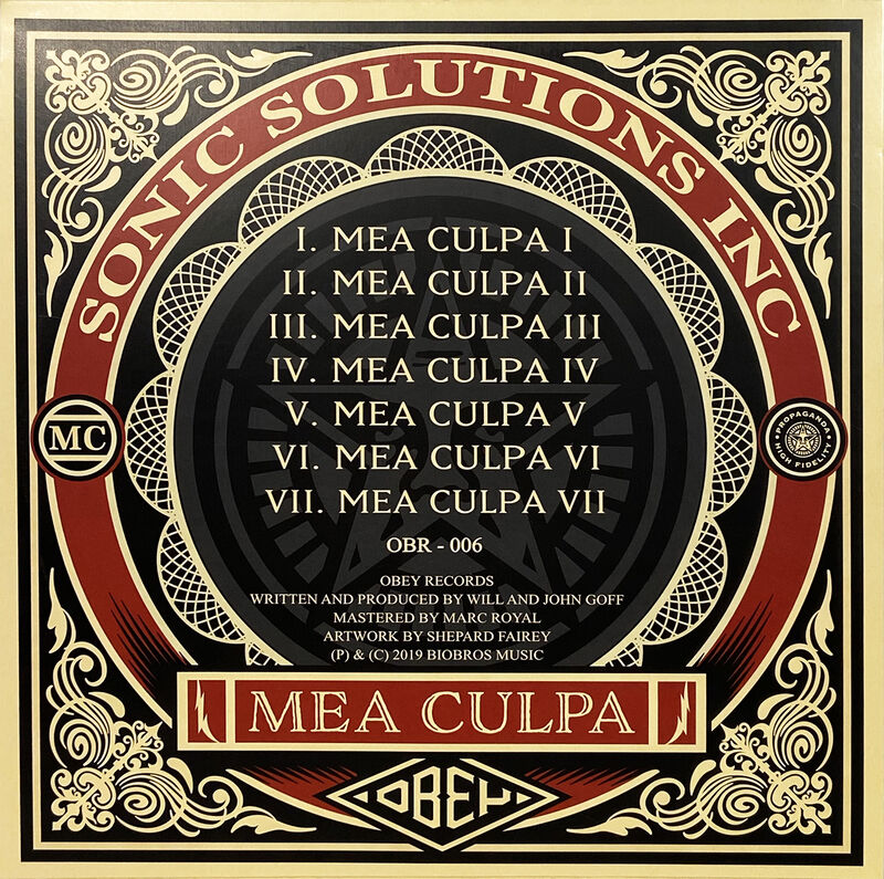 Shepard Fairey, ‘'Mea Culpa' Vinyl LP (w/SSI)’, 2020, Print, Serigraph print on record album sleeve with original vinyl., Signari Gallery