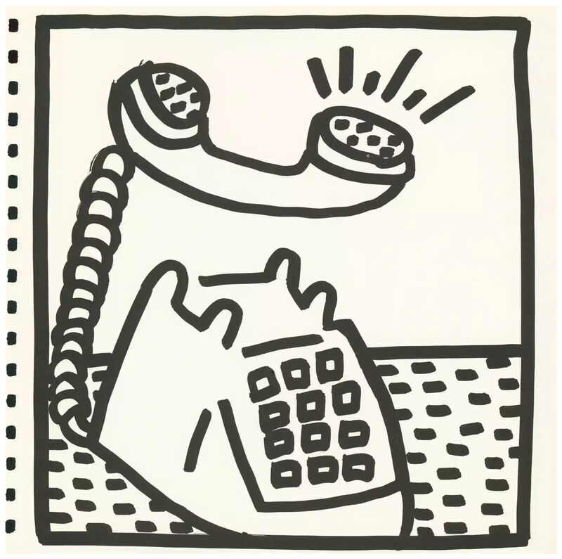 Keith Haring, ‘Keith Haring lithograph 1982 (Keith Haring prints) ’, 1982, Posters, Offset lithograph, Lot 180 Gallery