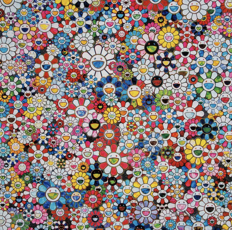 Takashi Murakami, ‘The future will be full of smile! For sure!’, 2013, Print, Offset lithograph with silver, Pinto Gallery
