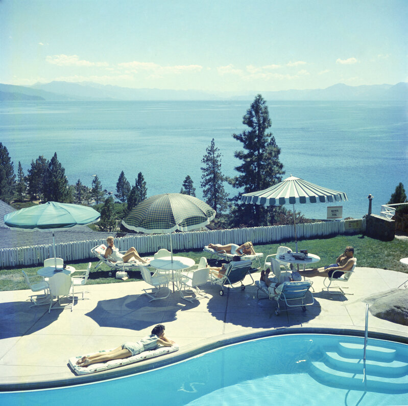 Slim Aarons, ‘Relaxing At Lake Tahoe’, 1959, Photography, C print, IFAC Arts