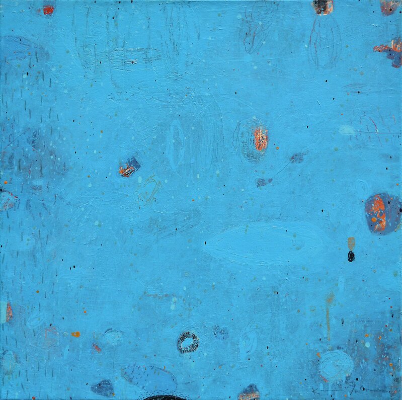 Kevin Tolman, ‘Bluebirds’, Painting, Acrylic & mixed media on canvas, Nüart Gallery