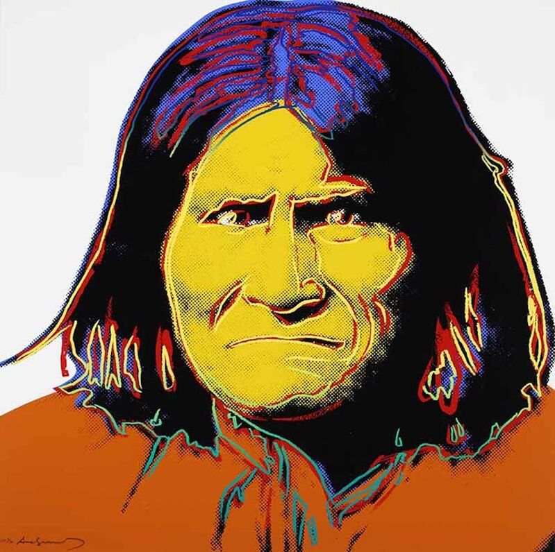 Andy Warhol, ‘Geronimo, from Cowboys and Indians’, 1986, Print, Screenprint on Lenox Museum Board, Gregg Shienbaum Fine Art