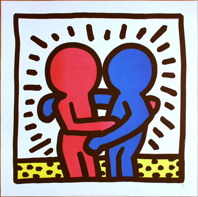 Keith Haring, ‘Best Buddies’, ca. 1993, Posters, Offset lithographic poster, EHC Fine Art