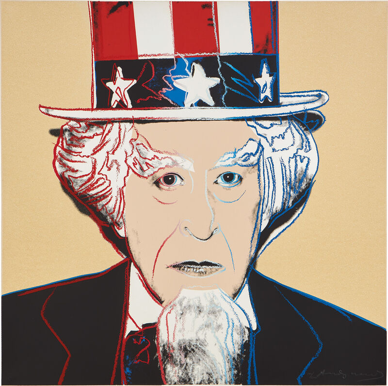Andy Warhol, ‘Uncle Sam, from Myths’, 1981, Print, Screenprint in colors with diamond dust, on Lenox Museum Board, the full sheet., Phillips
