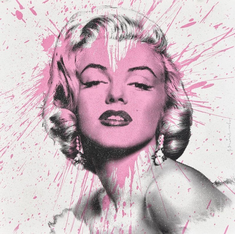 Mr. Brainwash, ‘My Heart is Yours (Pink)’, 2017, Print, Screenprint in black and pink with applied diamond dust on wove, Roseberys