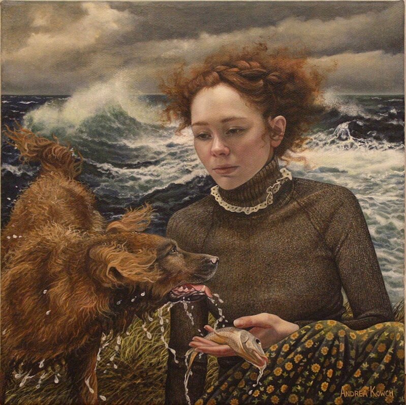 Andrea Kowch, ‘Fetch - 1st Limited Edition Framed Hand Signed Print’, 2019, Print, Print, RJD Gallery