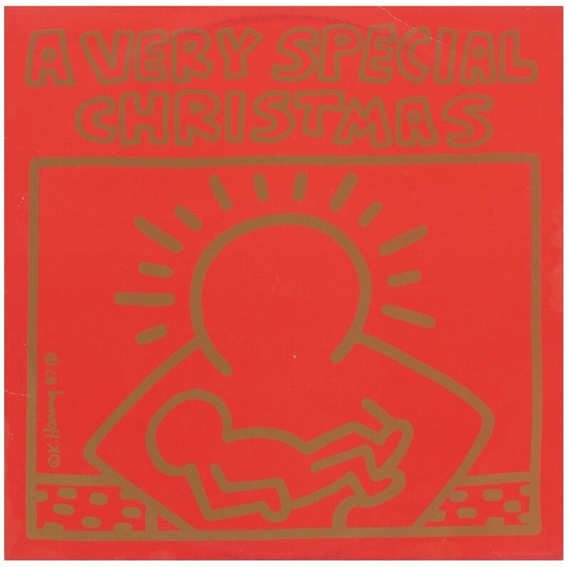 Keith Haring, ‘A very special Christmas’, 1987, Print, Original offset lithograph cover with vinyl record, Samhart Gallery