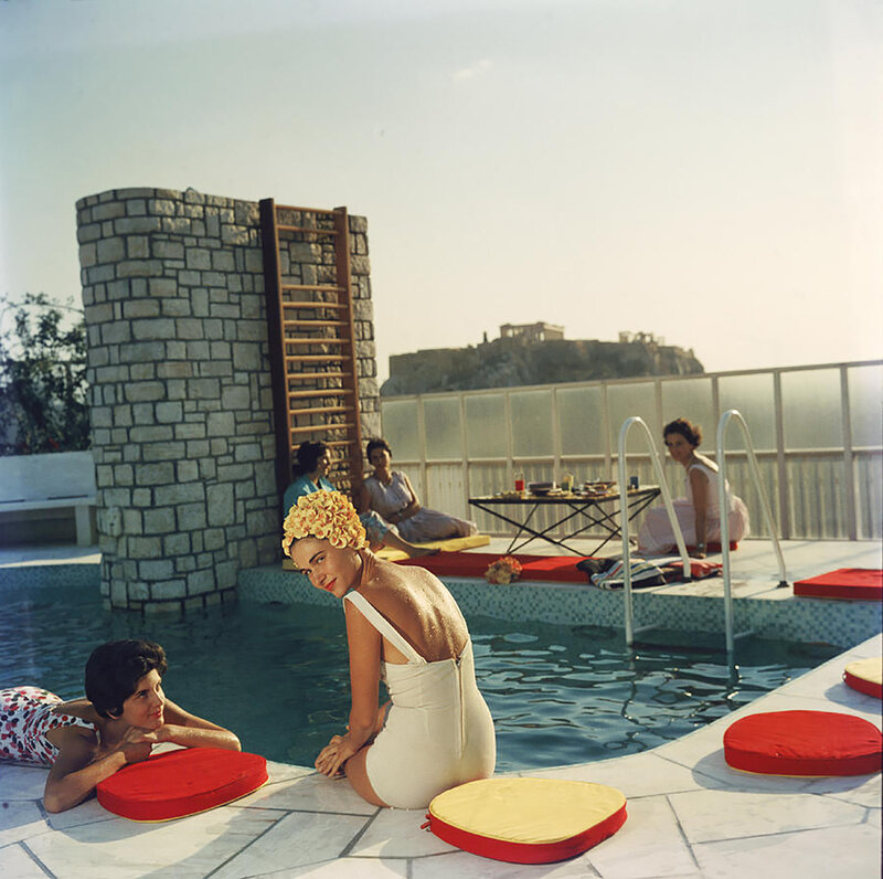 Slim Aarons, ‘Penthouse Pool, (Slim Aarons Estate Edition)’, 1967, Photography, C-print, Provocateur Gallery