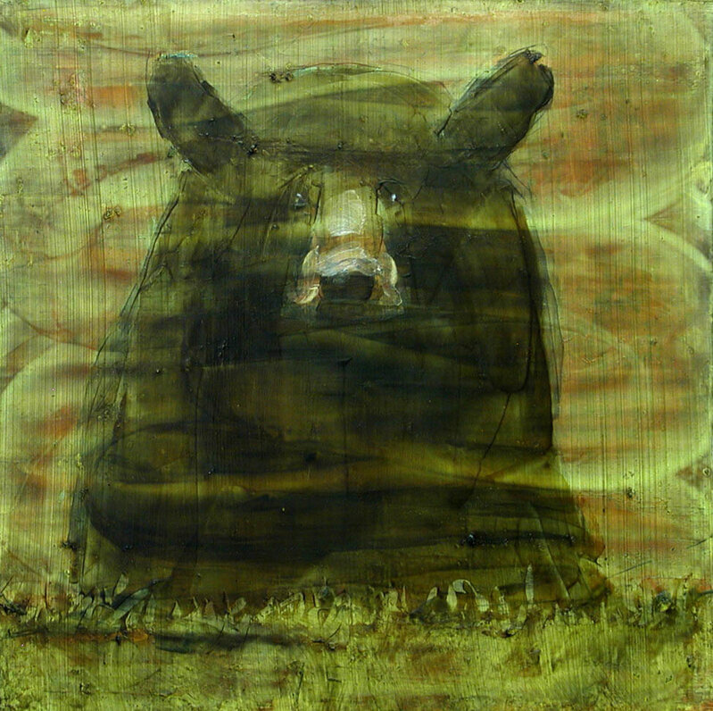 Les Thomas, ‘Animal Painting 09-6577’, ca. 2020, Painting, Encaustic and oil on panel, Visions West Contemporary