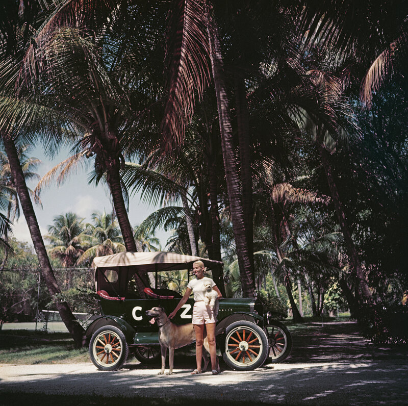 Slim Aarons, ‘CZ & Friends in a Model T, Palm Beach (Slim Aarons Estate Edition)’, 1955, Photography, Lambda, Undercurrent Projects