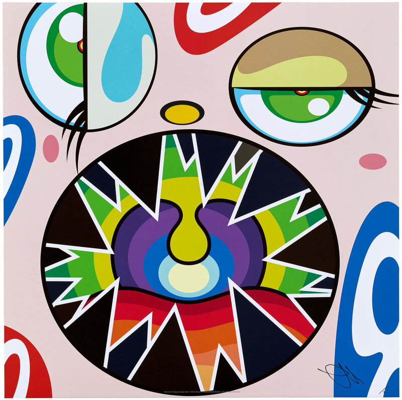 Takashi Murakami, ‘We Are The Square Jocular Clan (1)’, 2019, Print, Offset print, with silver and high gloss varnishing, Pinto Gallery