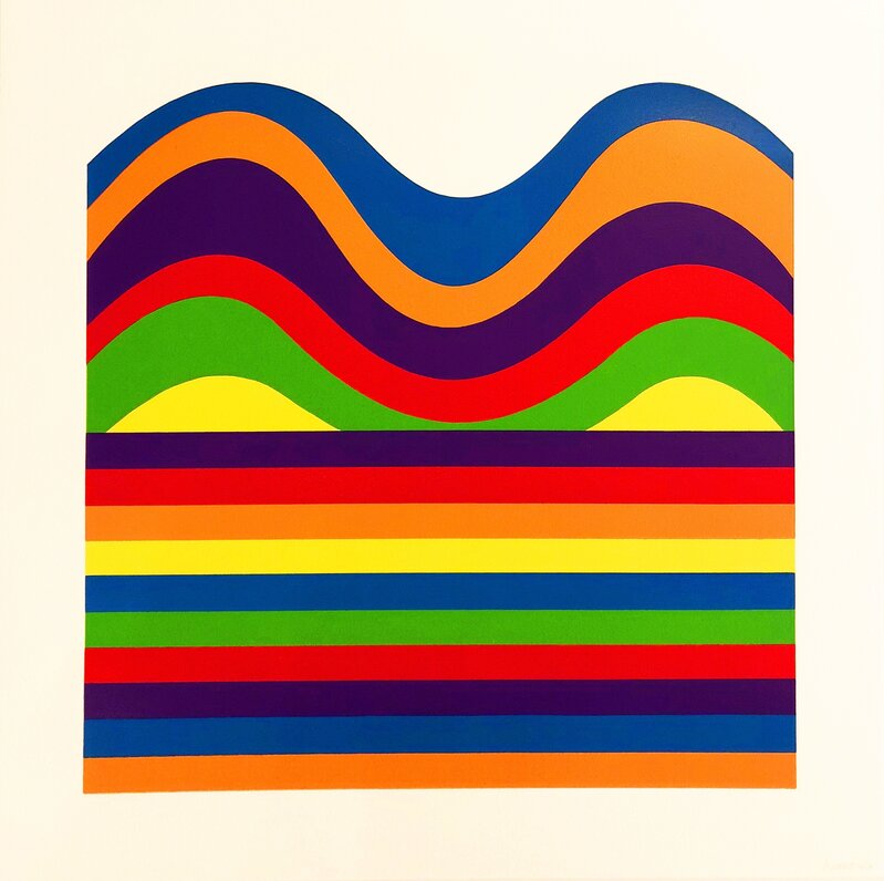 Sol LeWitt, ‘Arcs and Bands in Color E’, 1999, Print, Linocut, Serge Sorokko Gallery