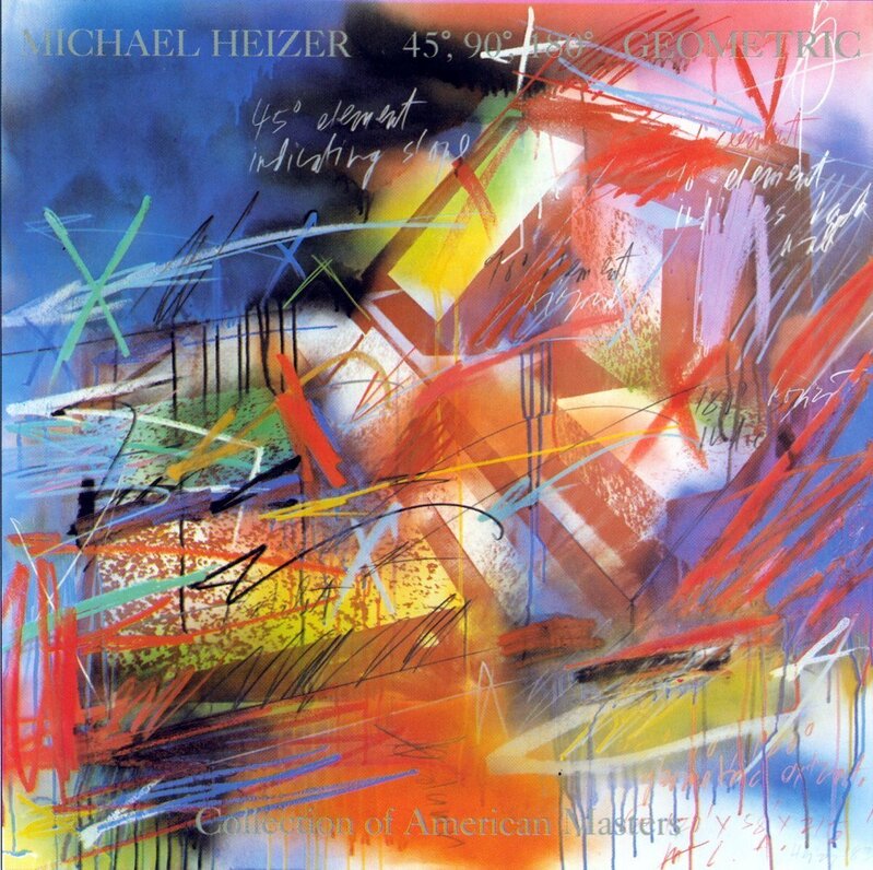 Michael Heizer, ‘45, 90, 180 Geometric’, 1987, Print, Offset Lithograph, ArtWise