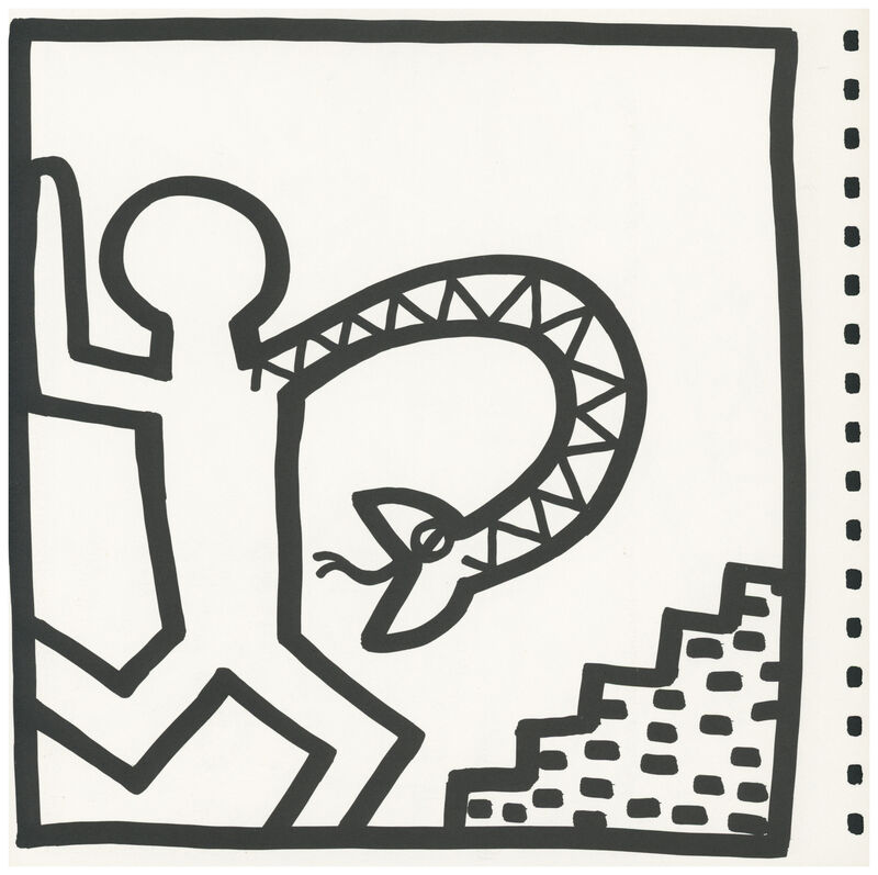 Keith Haring, ‘Keith Haring (untitled) telephone lithograph 1982 ’, 1982, Ephemera or Merchandise, Offset lithograph, Lot 180 Gallery
