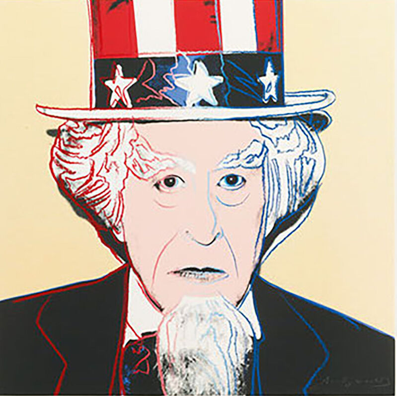 Andy Warhol, ‘Uncle Sam (FS II.259)’, 1981, Print, Screenprint on Lenox Museum Board with Diamond Dust, Revolver Gallery