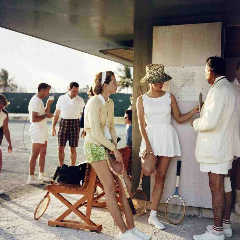 Slim Aarons, ‘Tennis in the Bahamas’, 1956, Photography, Lambda Print, IFAC Arts