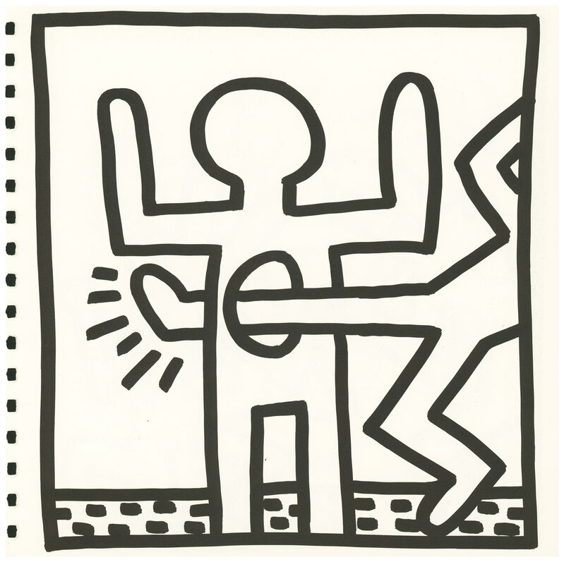 Keith Haring, ‘Keith Haring (untitled) Crocodile lithograph 1982’, 1982, Print, Offset lithograph, Lot 180 Gallery