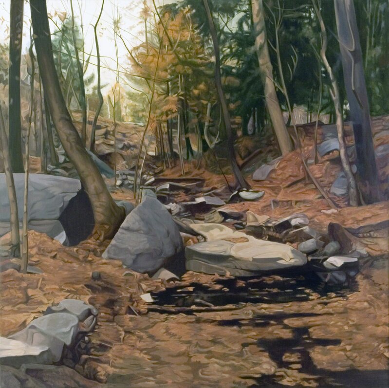 Ralph Wickiser, ‘The Stream’, 1975, Painting, Oil on linen, Walter Wickiser Gallery