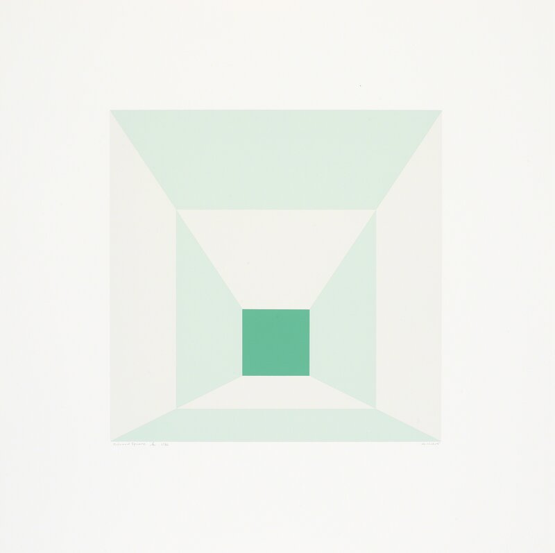 Josef Albers, ‘Mitred Squares’, 1976, Print, Portfolio of twelve screenprints on Arches 88 rag mould-made paper, Cristea Roberts Gallery