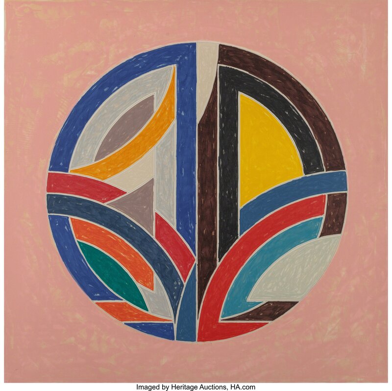 Frank Stella, ‘Sinjerli Variation Squared with Colored Ground III’, 1981, Print, Lithograph in colors on wove paper, Heritage Auctions