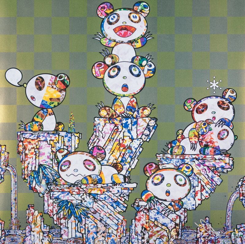 Takashi Murakami, ‘Panda Cubs Pandas’, 2019, Print, Offset lithograph in colors on smooth wove paper, Heritage Auctions