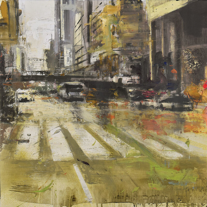 Pedro Rodriguez Garrido, ‘42nd Street, New York’, 2018, Painting, Oil on canvas, Adam Gallery