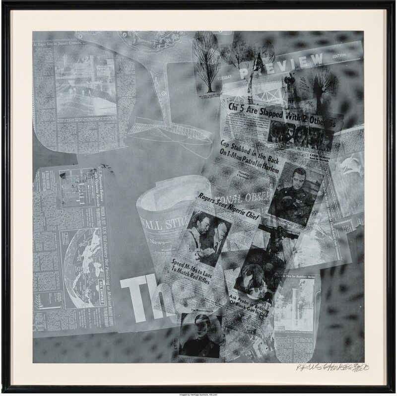 Robert Rauschenberg, ‘Surface Series from Currents, The Pro’, 1970, Print, Screenprint on wove paper, Heritage Auctions