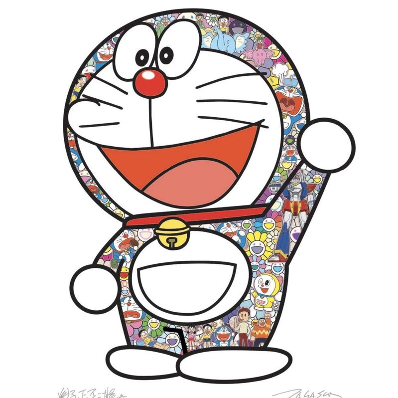 Takashi Murakami, ‘Doraemon : Ei!’, 2018, Print, Offset Print, Viacanvas