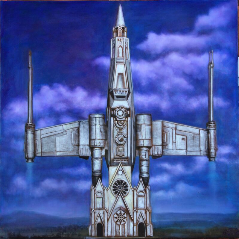 Ron English, ‘Star Wars Church’, 2015, Painting, Oil on canvas, Joseph Gross Gallery