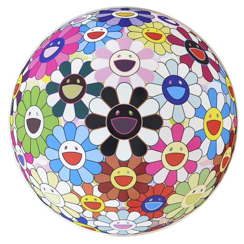 Takashi Murakami, ‘Flowerball (3D) Blood V’, 2011, Print, Offset lithograph printed in colours, Forum Auctions