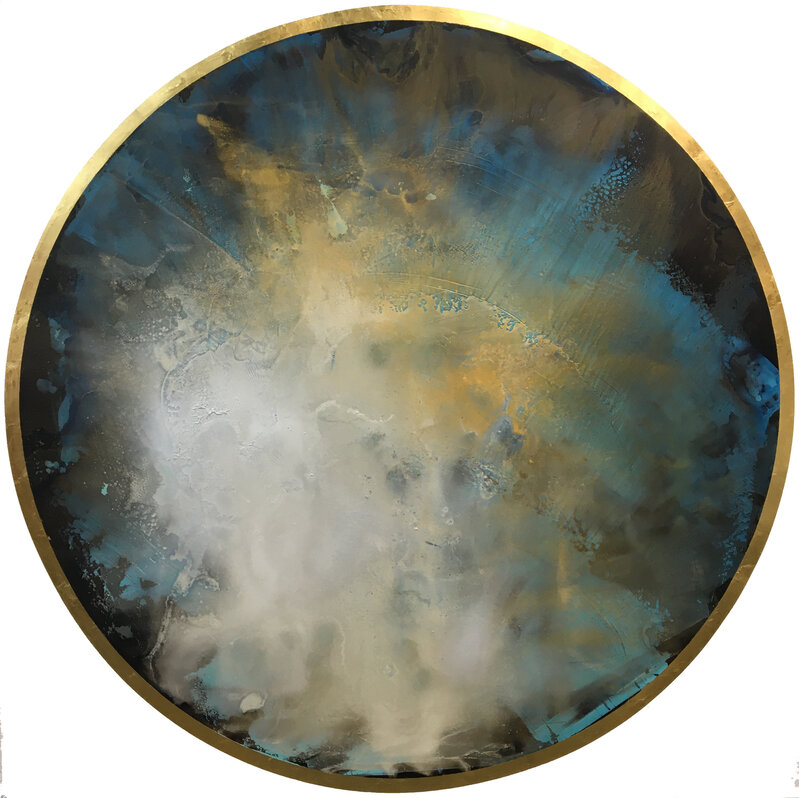 Karen Fitzgerald, ‘Light’, 2020, Painting, Oil paint, mica, Venetian plaster, 23k gold on yupo mounted on panel, SHIM Art Network