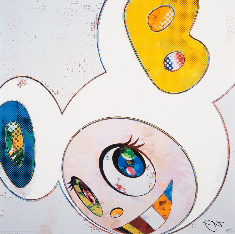 Takashi Murakami, ‘And Then x6 (White: The Superflat Method Blue and Yellow Ears)’, 2013, Print, Offset lithograph in colors on smooth wove paper, Heritage Auctions