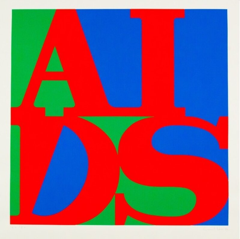 General Idea, ‘AIDS’, 1988, Print, Screenprint on paper, Caviar20