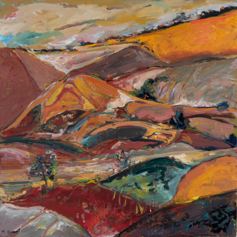 Yehouda Chaki, ‘Hills for a Film 1901’, 2019, Painting, Oil on Canvas, Odon Wagner Gallery