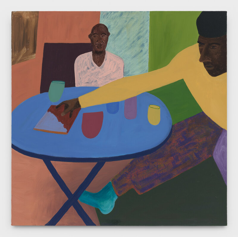 Alex Bradley Cohen, ‘Keon and Kamau’, 2019, Painting, Acrylic on canvas, Crystal Bridges Museum of American Art