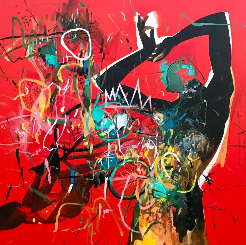 Ley Mboramwe, ‘Montage’, 2019, Painting, Acrylic on Canvas, Eclectica Contemporary