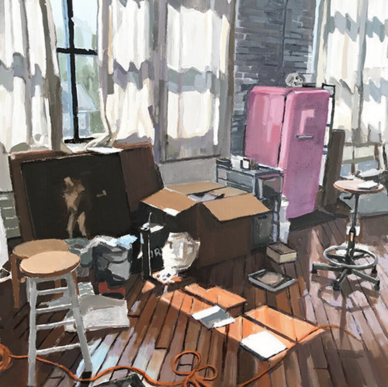 Aaron Hauck, ‘Studio Window’, 2018, Painting, Oil on panel, Deep Space Gallery