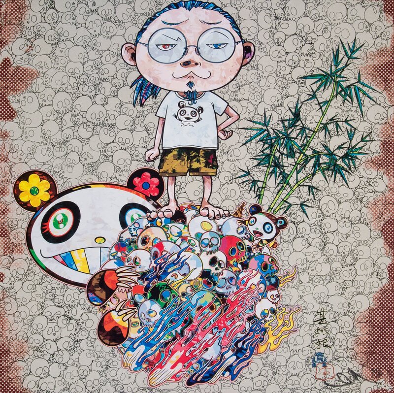 Takashi Murakami, ‘Panda Family and Me’, 2013, Print, Offset lithograph in colors on smooth wove paper, Heritage Auctions