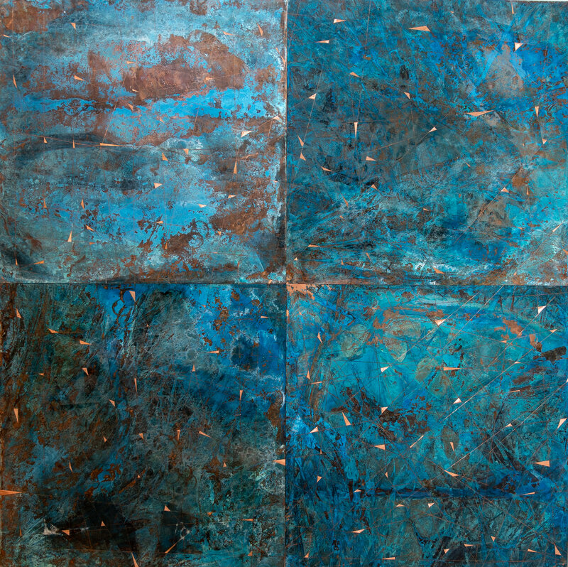 Pietro Pasolini, ‘Synaptein # 3’, 2020, Mixed Media, Oxidation and engraving on copper, Lagos