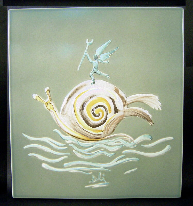 Salvador Dalí, ‘Heaven's Messenger’, 1980, Design/Decorative Art, Ceramic plate with polychrome painting, Samhart Gallery
