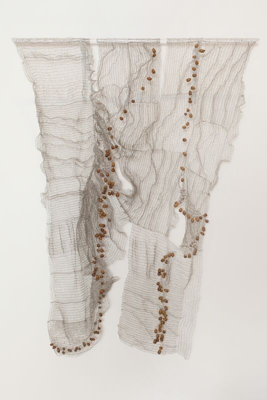 Naomi Wanjiku Gakunga, ‘Encino’, 2010, Sculpture, Stainless Steel wire and acorns, October Gallery