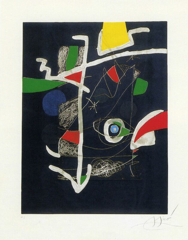 Joan Miró, ‘Llibre dels sis sentits VI’, 1981, Print, Etching, aquatint, Galeria Joan Gaspar