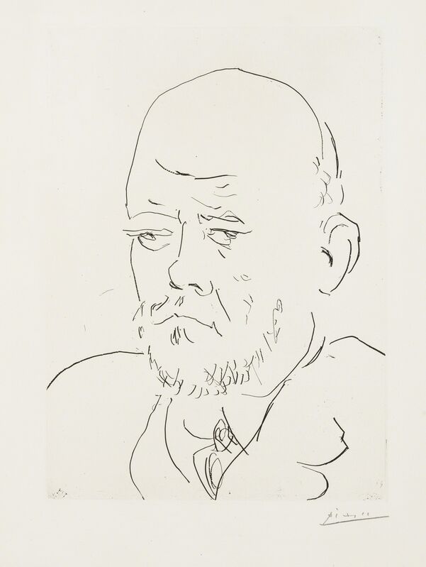 Pablo Picasso, ‘Portrait de Vollard IV (Bloch 233)’, 1937, Print, Etching, Forum Auctions