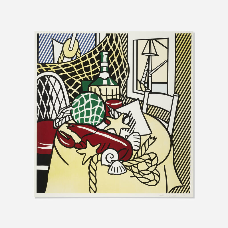 Roy Lichtenstein, ‘Still Life with Lobster (from the Still Lifes series)’, 1974, Print, Lithograph and screenprint in colors on Rives BFK, Rago/Wright/LAMA