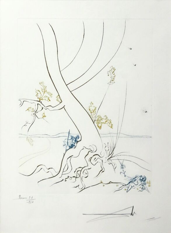 Salvador Dalí, ‘L'ARBREDE CONNAISSANCE (THE TREE OF KNOWLEDGE)’, 1974, Print, ENGRAVING IN COLORS, Gallery Art