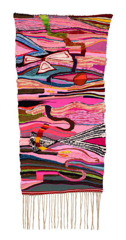 Terri Friedman, ‘Sunrise Pink’, 2020, Textile Arts, Cotton, chenille, acrylic, wool fibers, Cheryl Numark Fine Art