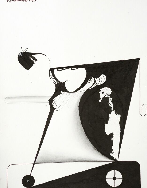 Eugene James Martin, ‘Untitled’, 1986, Drawing, Collage or other Work on Paper, Pen, ink and graphite drawing, Eugene Martin Estate